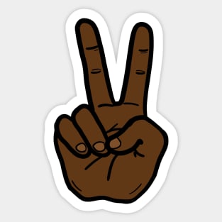 V Sign Hand Black Lives Matter Sticker